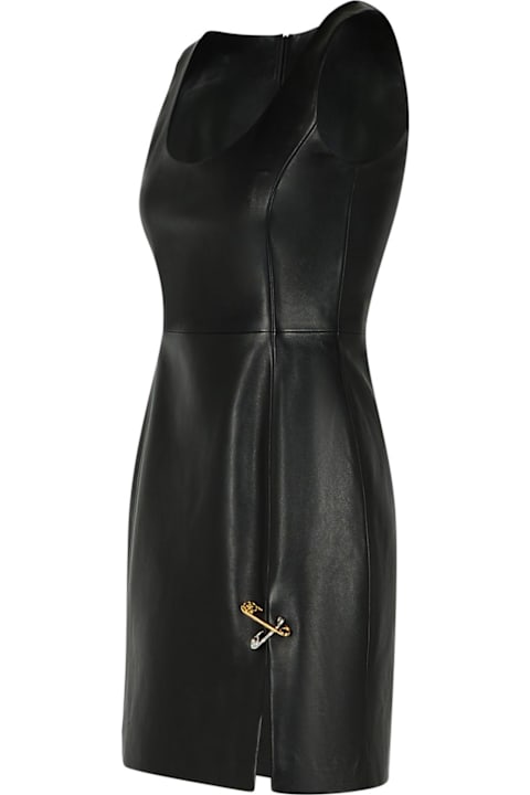 Versace Dresses for Women Versace Black Leather Dress