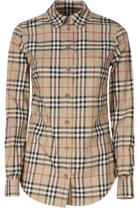 ウィメンズ Burberryのトップス Burberry Shirt With Vintage Check Pattern