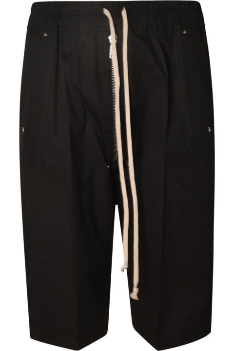 Fashion for Men Rick Owens Elastic Drawstring Waist Studded Shorts