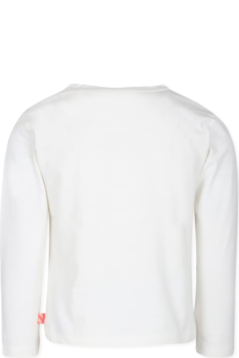 Homeware Billieblush Ivory T-shirt For Girl With Writing