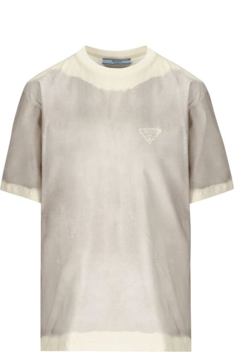 Prada Clothing for Women Prada Cotton Logo T-shirt