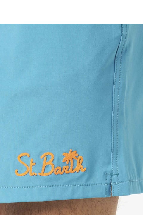 Swimwear for Men MC2 Saint Barth Man Light Blue Comfort Swim Shorts