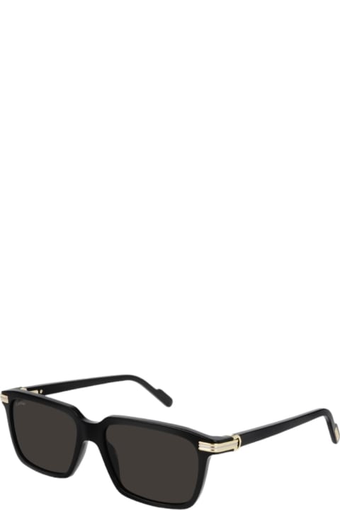 ウィメンズ アイウェア Cartier Eyewear Ct 0220 - Black Sunglasses