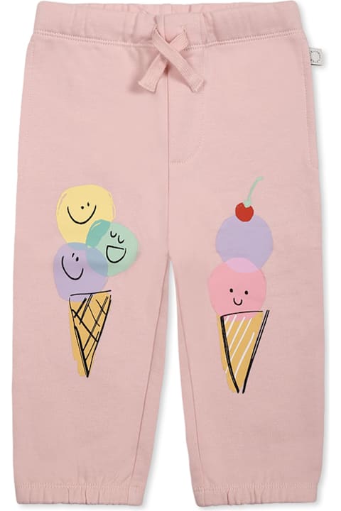 Stella McCartney Kids ملابس تحتية لـ رُضع بنات Stella McCartney Kids Pink Trousers For Baby Girl With Ice Cream