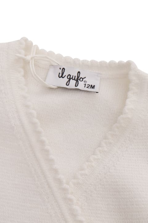 Il Gufo for Kids Il Gufo White Tricot Sweater
