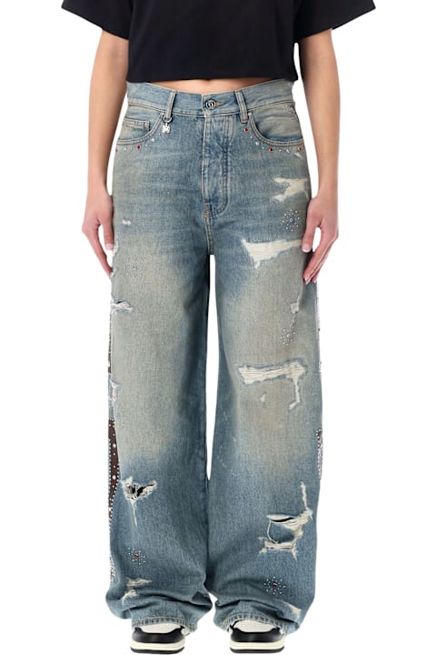 Homeware AMIRI Amiri bones wide-leg studded jeans