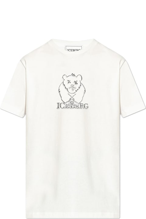 Iceberg Topwear for Men Iceberg Patterned T-shirt