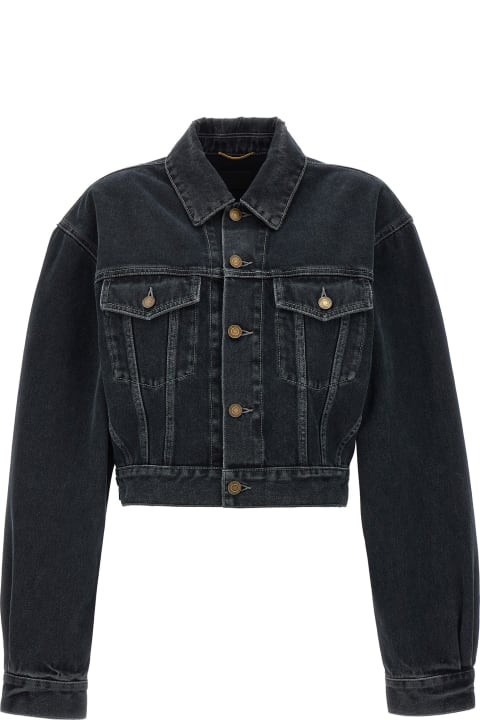 Saint Laurent Coats & Jackets for Women Saint Laurent 80s Denim Jacket