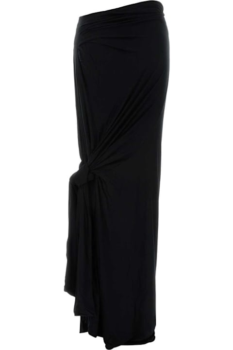 Entire Studios لـ Kids Entire Studios Black Stretch Viscose Skirt