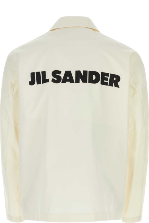 Jil Sander Coats & Jackets for Men Jil Sander Ivory Poplin Jacket