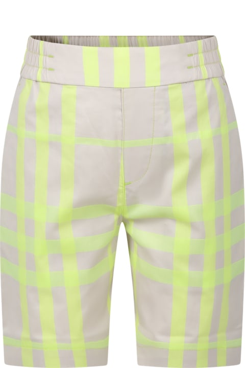 Burberry for Boys Burberry Ivory Sports Shorts For Boy