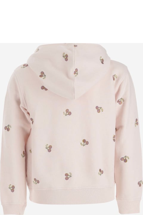 Bonpoint Topwear for Girls Bonpoint Cotton Sweatshirt With Cherries