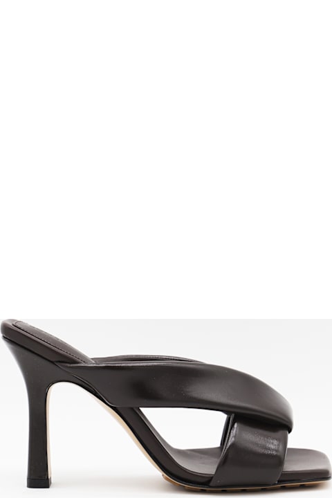 Bottega Veneta for Women Bottega Veneta Black Leather Sandals