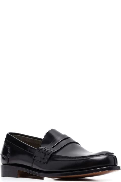 Church's Shoes for Men Church's Pembrey Bookbinder Fumè Penny Loafer Black