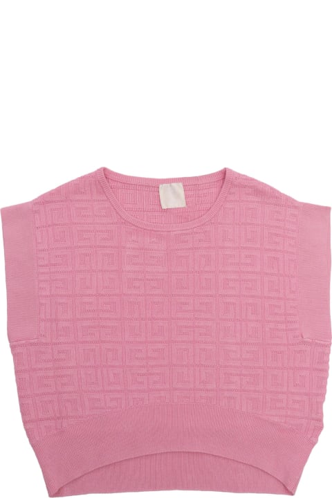 Givenchy Sale for Kids Givenchy Cropped Pink Top