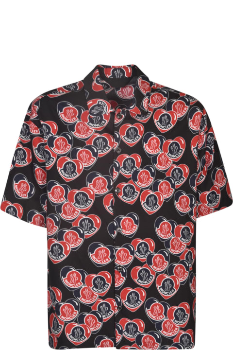 Moncler Shirts for Men Moncler All-over Logo Print Shirt