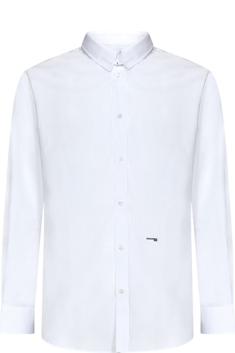 Dsquared2 Shirts for Men Dsquared2 Tab Collar Relaxed Dan Shirt