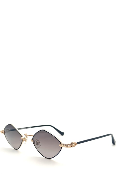 Chrome Hearts Eyewear for Men Chrome Hearts Diamond Dog - Matte Black / Matte Gold Plated Sunglasses