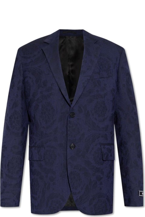 Versace Coats & Jackets for Men Versace Barocco Pattern Single-breasted Tailored Blazer