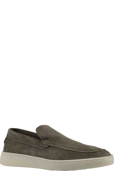 St. Bart Loafer In Military Green Suede