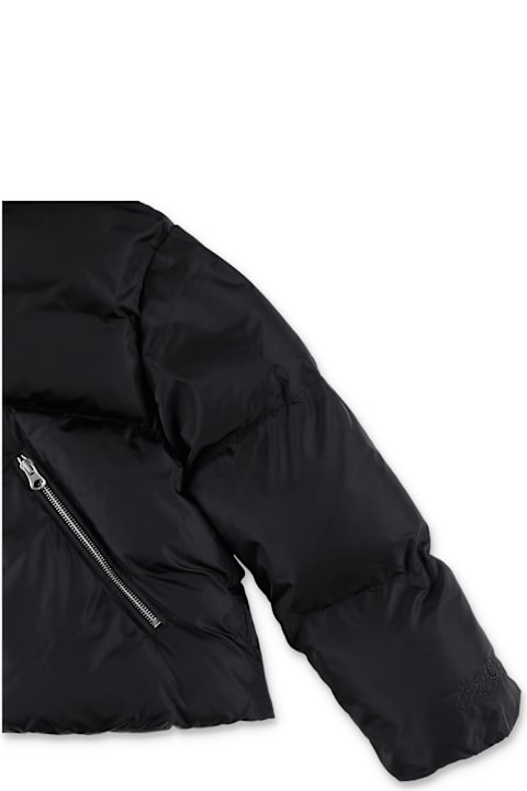 Homeware MM6 Maison Margiela Mm6 Maison Margiela Kid Black Puffer Jacket With High Collar