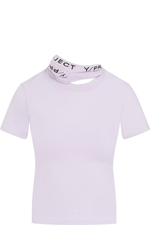 Y/Project Topwear for Women Y/Project Y/project Triple Collar Fitted T-shirt