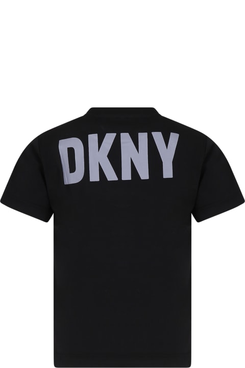Fashion for Women DKNY Black T-shirt For Boy With Logo