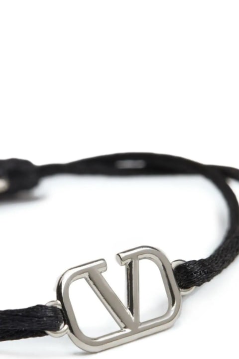 Jewelry for Men Valentino Garavani Logo Charm Bracelet