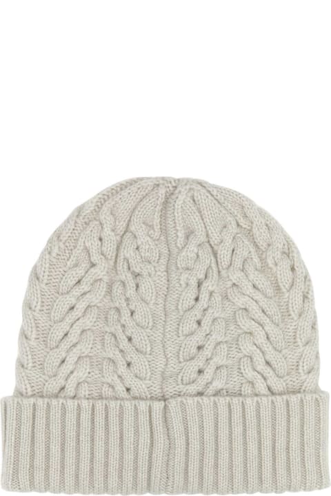 Moorer Hats for Women Moorer Ivory Cashmere Maria Beanie Hat