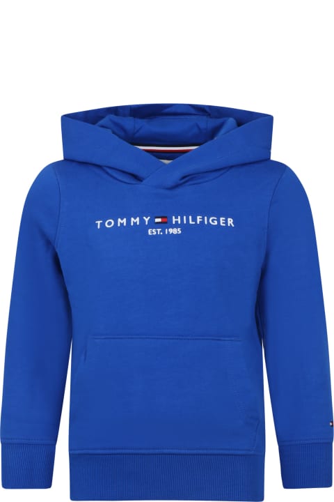 Tommy Hilfiger Sweaters & Sweatshirts for Boys Tommy Hilfiger Light Blue Sweatshirt For Boy With Logo