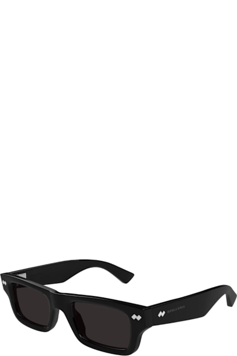 Bottega Veneta Eyewear Bottega Veneta Bv1351s Linea Ribbon 001 Black Grey Sunglasses