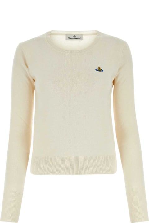 Vivienne Westwood Fleeces & Tracksuits for Women Vivienne Westwood Ivory Cotton Blend Bea Sweater