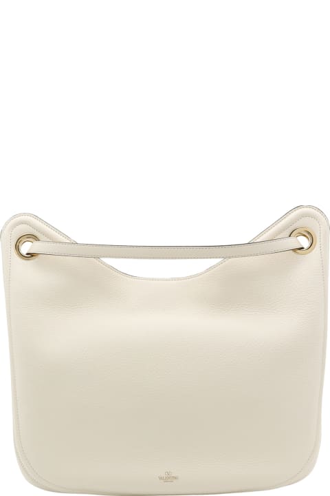 Shoulder Bags for Women Valentino Garavani Vlogo Gate Grained Leather Hobo Bag