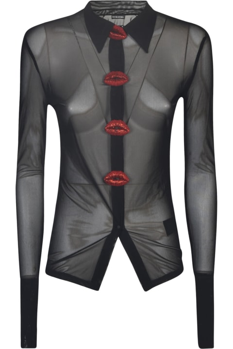 David Koma Topwear for Women David Koma Kiss See-through Shirt