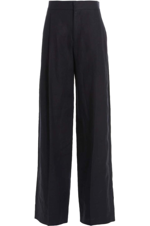 Pants & Shorts for Women Chloé Linen Pants With Front Pleats