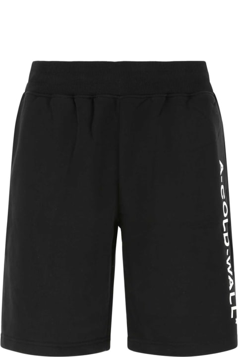メンズ A-COLD-WALLのボトムス A-COLD-WALL Black Cotton Bermuda Shorts