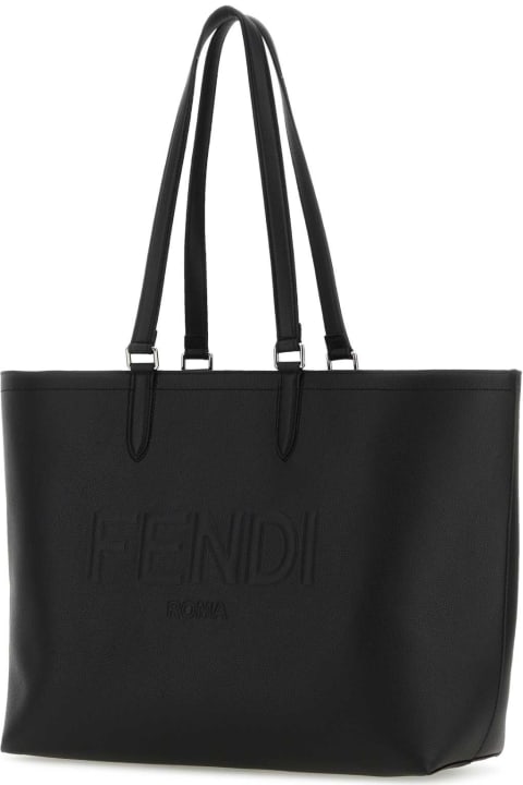 Sale for Men Fendi Back Leather Fendi Roma Shopping Bag