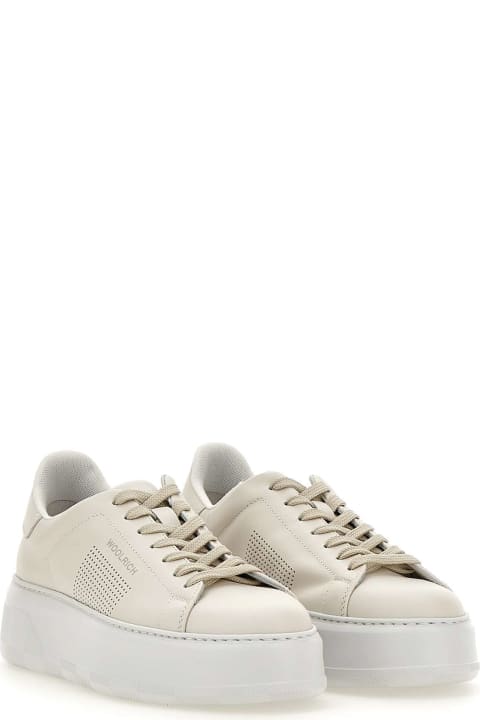 Wedges for Women Woolrich 'chunky Court' Leather Sneakers