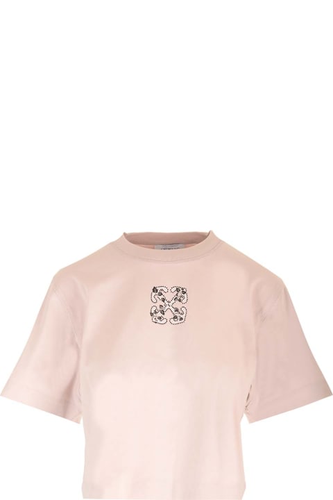 Off-White Topwear for Women Off-White Cropped T-shirt With Arrow Motif