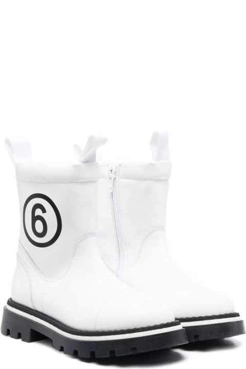 Sale for Kids MM6 Maison Margiela Ankle Boots With Print