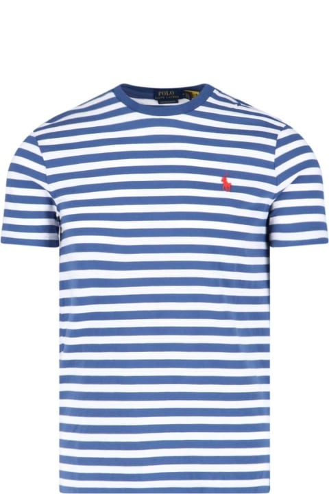メンズ新着アイテム Ralph Lauren Logo Striped T-shirt