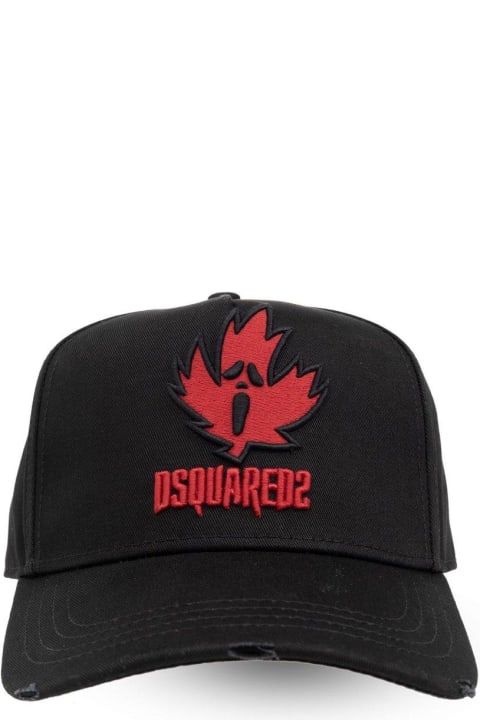 Dsquared2 Hats for Men Dsquared2 Leaf Patch Baseball Cap