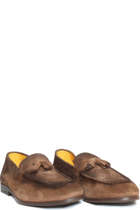 Doucal's Loafers & Boat Shoes for Men Doucal's Brown Suede Loafers