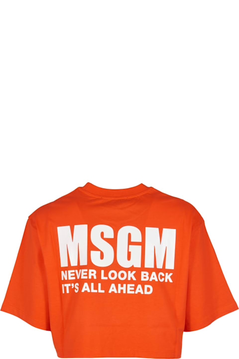 Homeware MSGM Logo Cropped T-shirt