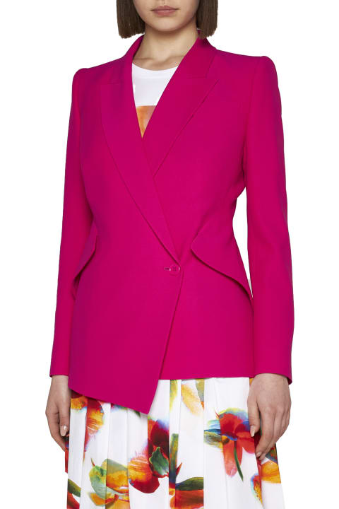 Coats & Jackets for Women Alexander McQueen Jacket With Asymmetrical Hem