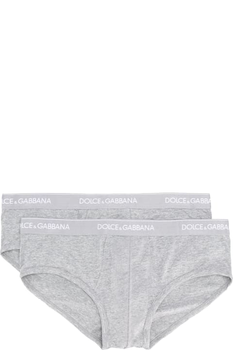 Underwear for Men Dolce & Gabbana Bi-pack Cotton Briefs