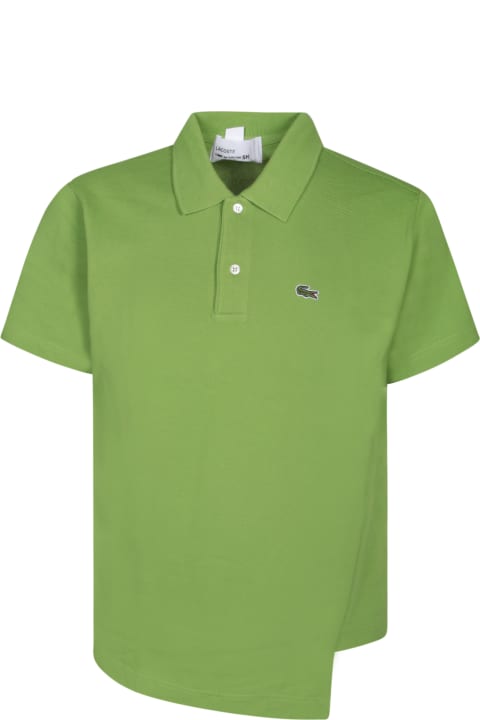 Comme des Garçons Shirt Topwear for Men Comme des Garçons Shirt Boss Asymmetric Green Polo Shirt