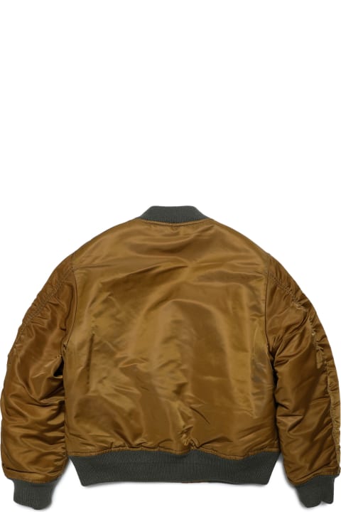 Diesel Coats & Jackets for Boys Diesel Jfighters Jacket Shiny Twill Bomber Jacket