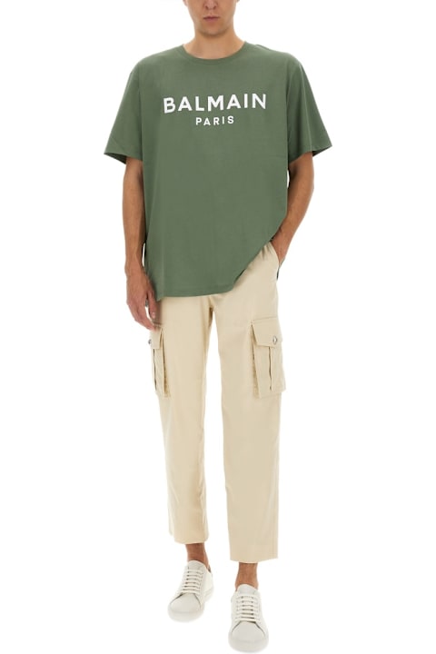 Balmain Pants for Men Balmain Cotton Cargo Pants