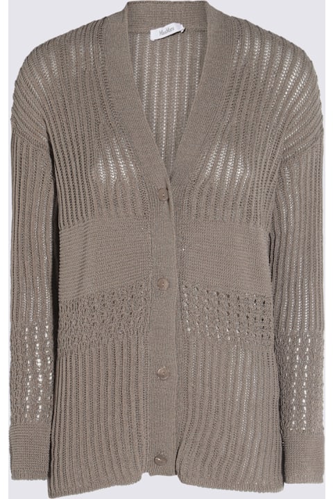 سترات لـ السيدات Max Mara Grey Cotton March Knitwear